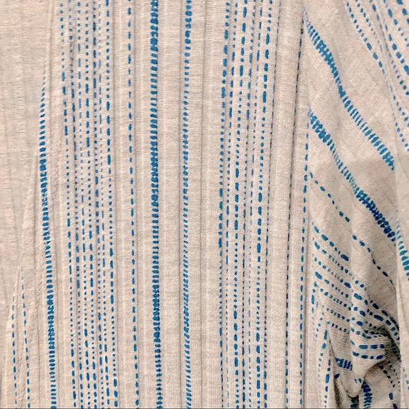 Lularoe Sarah- gray & turquoise ribbed, mid-calf length layering piece Small - Picture 4 of 8